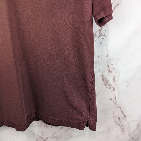 Wrangler T Shirt Men Large Red Henley Short Sleeve Button Riggs Workwear Pocket - Picture 4 of 9